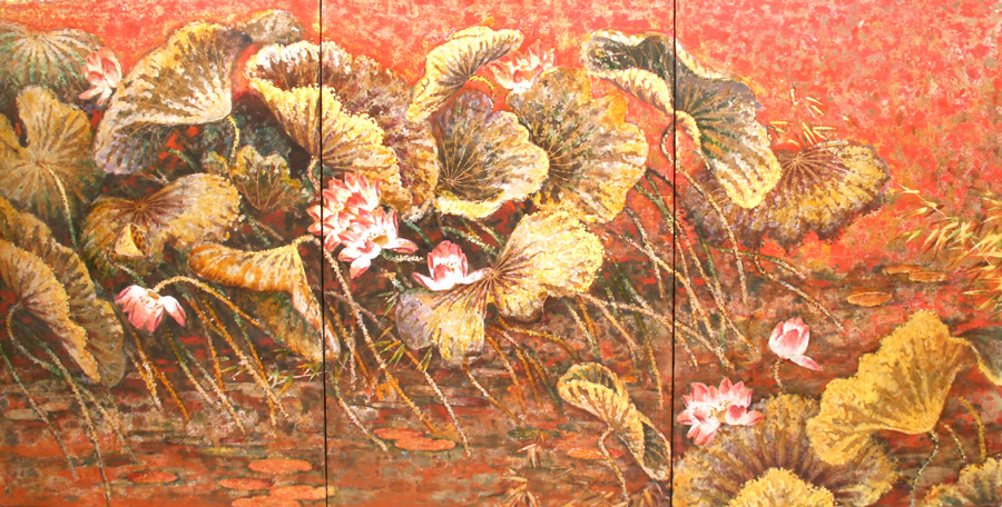 Vietnam Artist Nguyen Van Hai Traditional Lacquer Painting