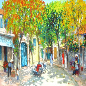 Lam Duc Manh , vietnam artist , vietnam painting , vietnam art , buy paintings online , Hanoi , spring