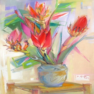 Le Minh Nguyet , vietnam artist , vietnam art , vietnam painting , still life , flower