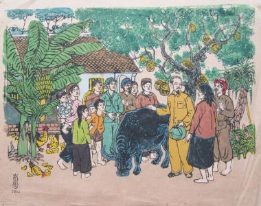 Uncle Ho Visiting the Village